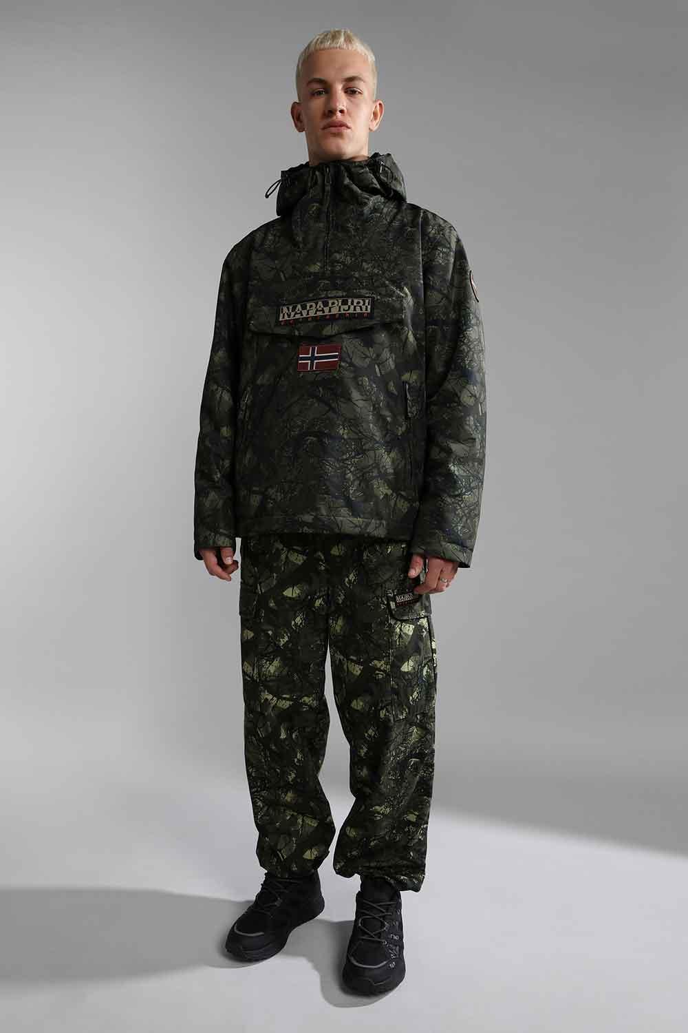 Napapijri-Rainforest Pocket 2 Camo Green-Yağmurluk-2-Milagron.com