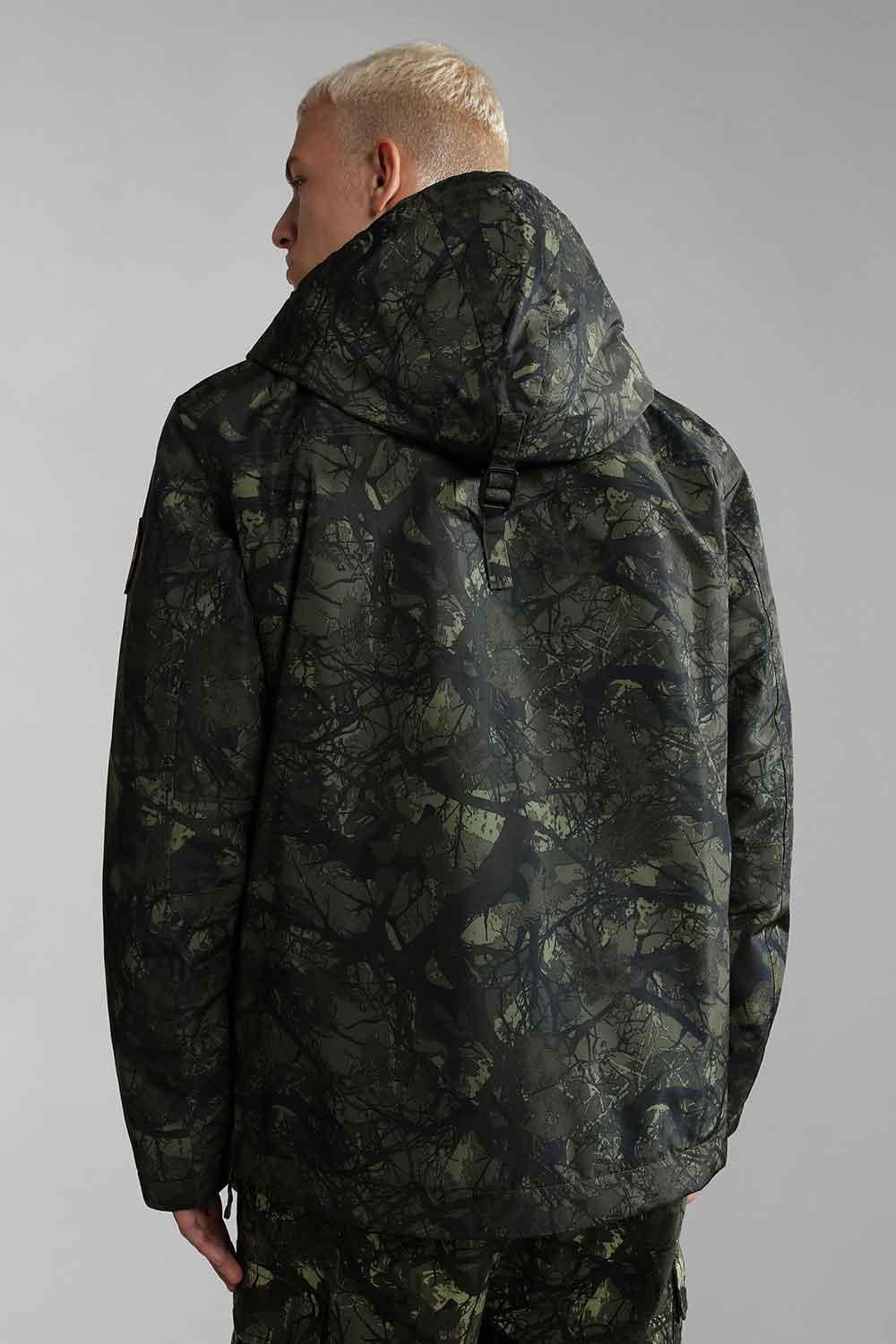 Napapijri-Rainforest Pocket 2 Camo Green-Yağmurluk-3-Milagron.com