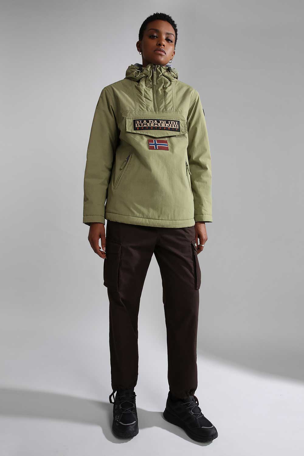 Napapijri-Rainforest Pocket 4 Green Lichen-Yağmurluk-2-Milagron.com