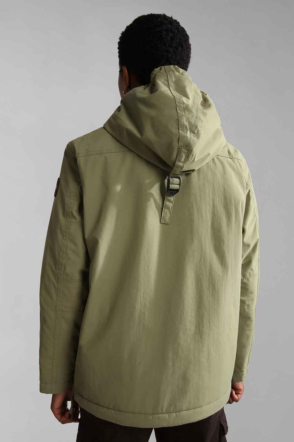 Napapijri-Rainforest Pocket 4 Green Lichen-Yağmurluk-3-Milagron.com