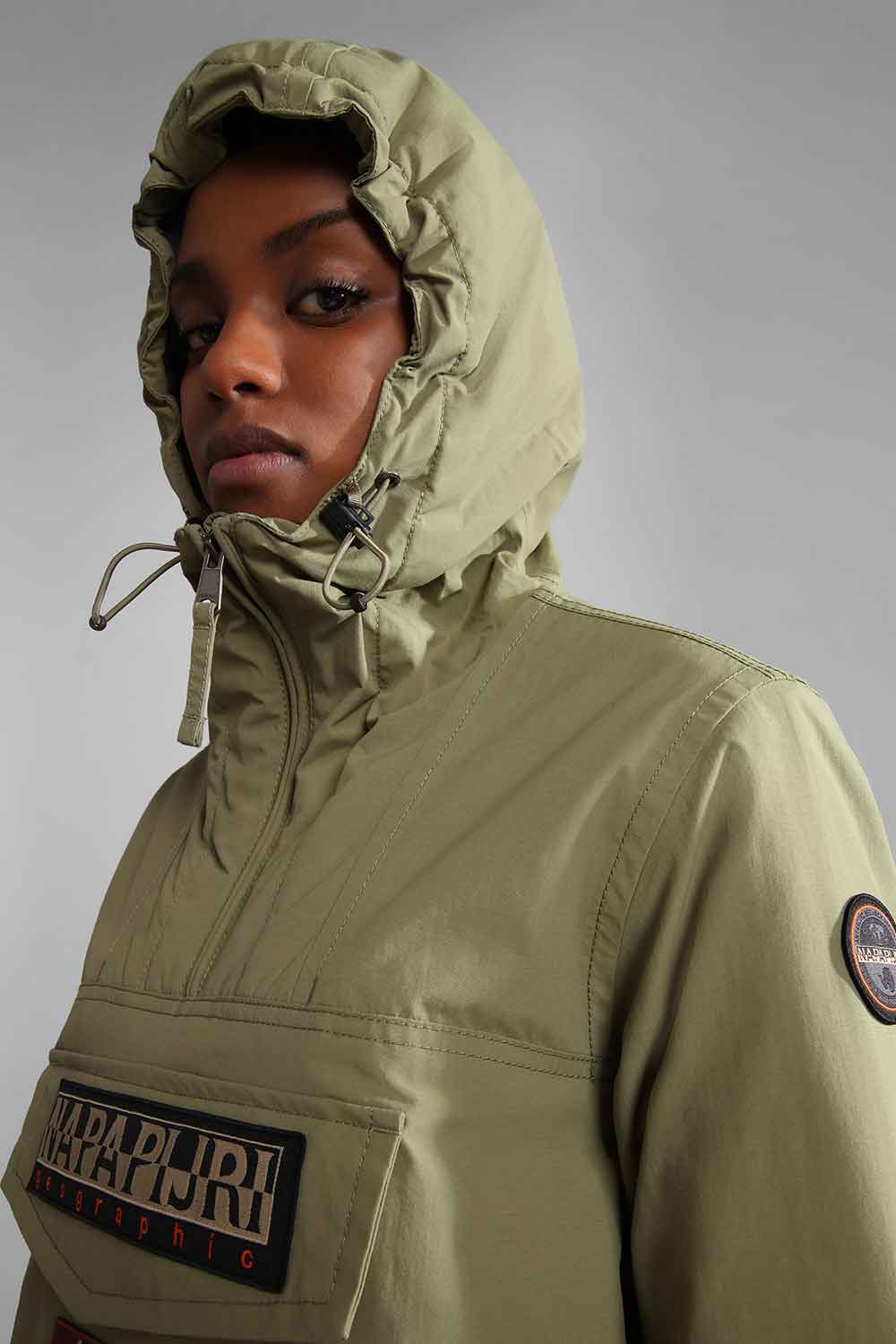 Napapijri-Rainforest Pocket 4 Green Lichen-Yağmurluk-4-Milagron.com