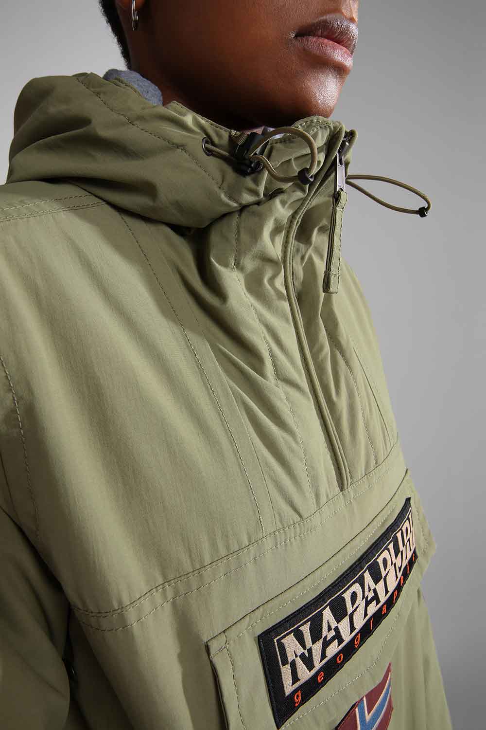 Napapijri-Rainforest Pocket 4 Green Lichen-Yağmurluk-5-Milagron.com