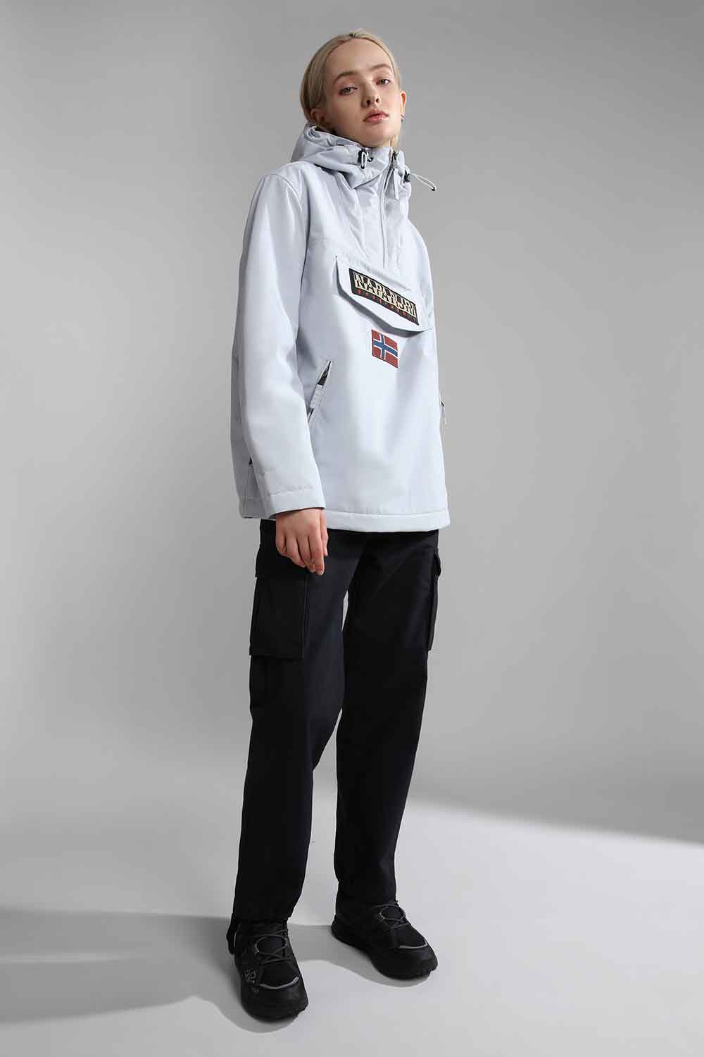 Napapijri-Rainforest Pocket 4 Grey Glacier-Yağmurluk-2-Milagron.com