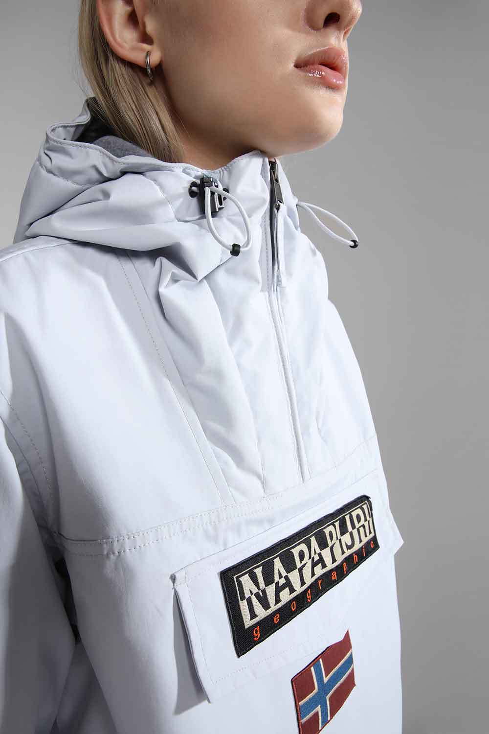 Napapijri-Rainforest Pocket 4 Grey Glacier-Yağmurluk-5-Milagron.com