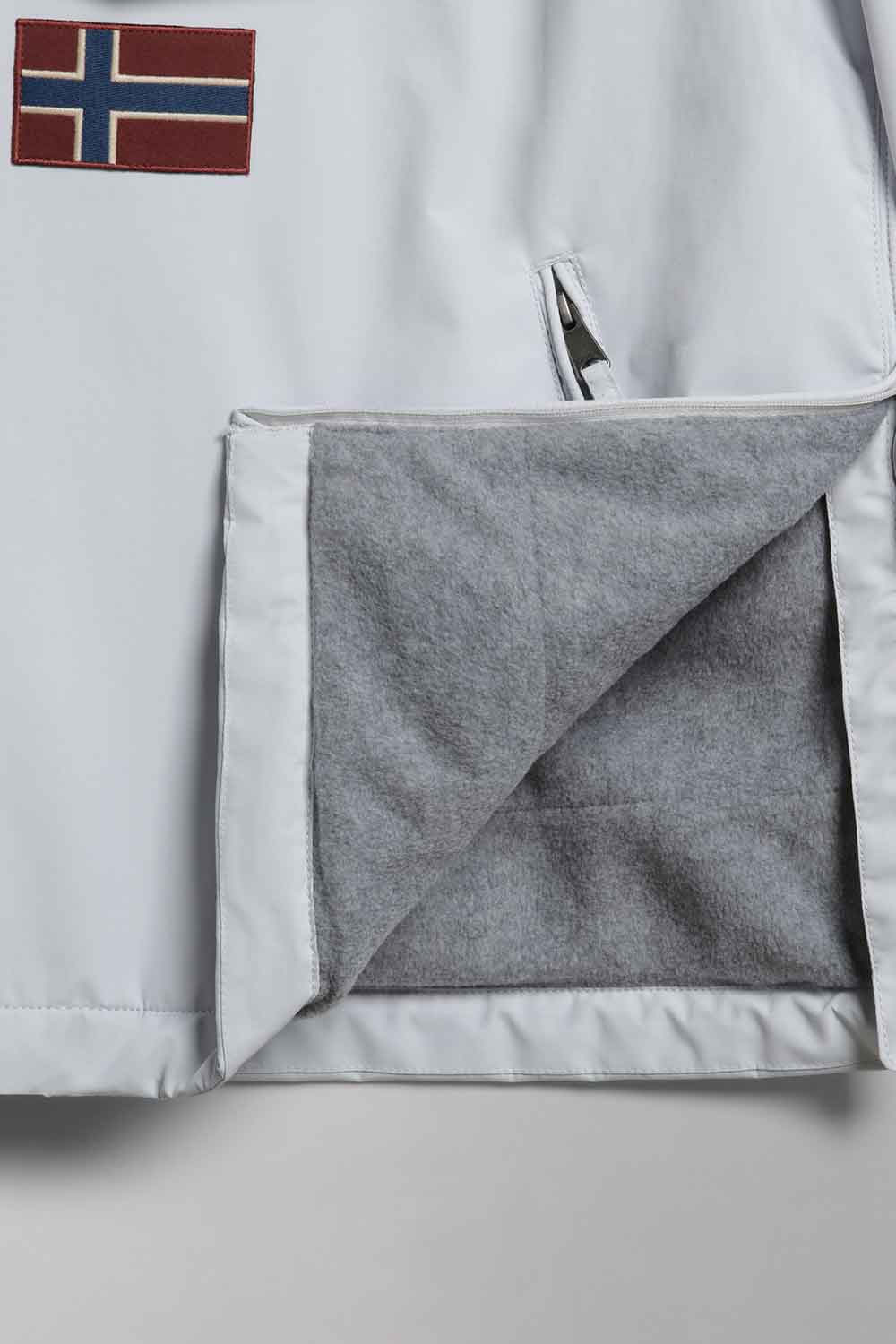 Napapijri-Rainforest Pocket 4 Grey Glacier-Yağmurluk-7-Milagron.com