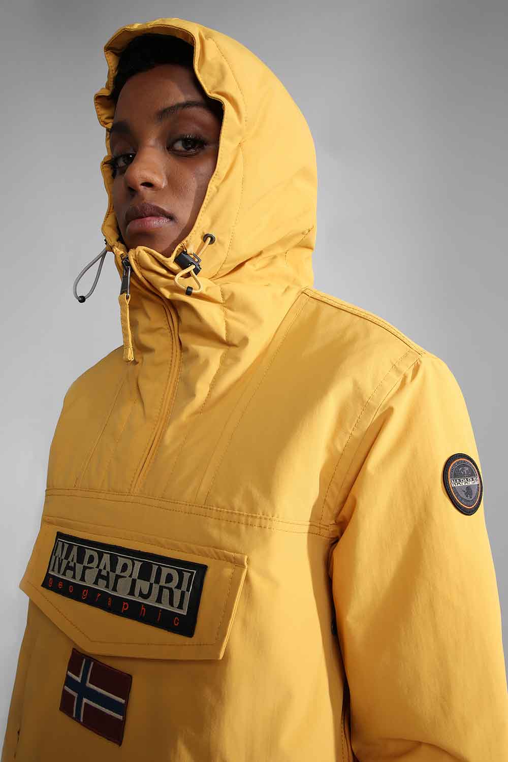 Napapijri-Rainforest Pocket 4 Yellow Amber-Yağmurluk-4-Milagron.com