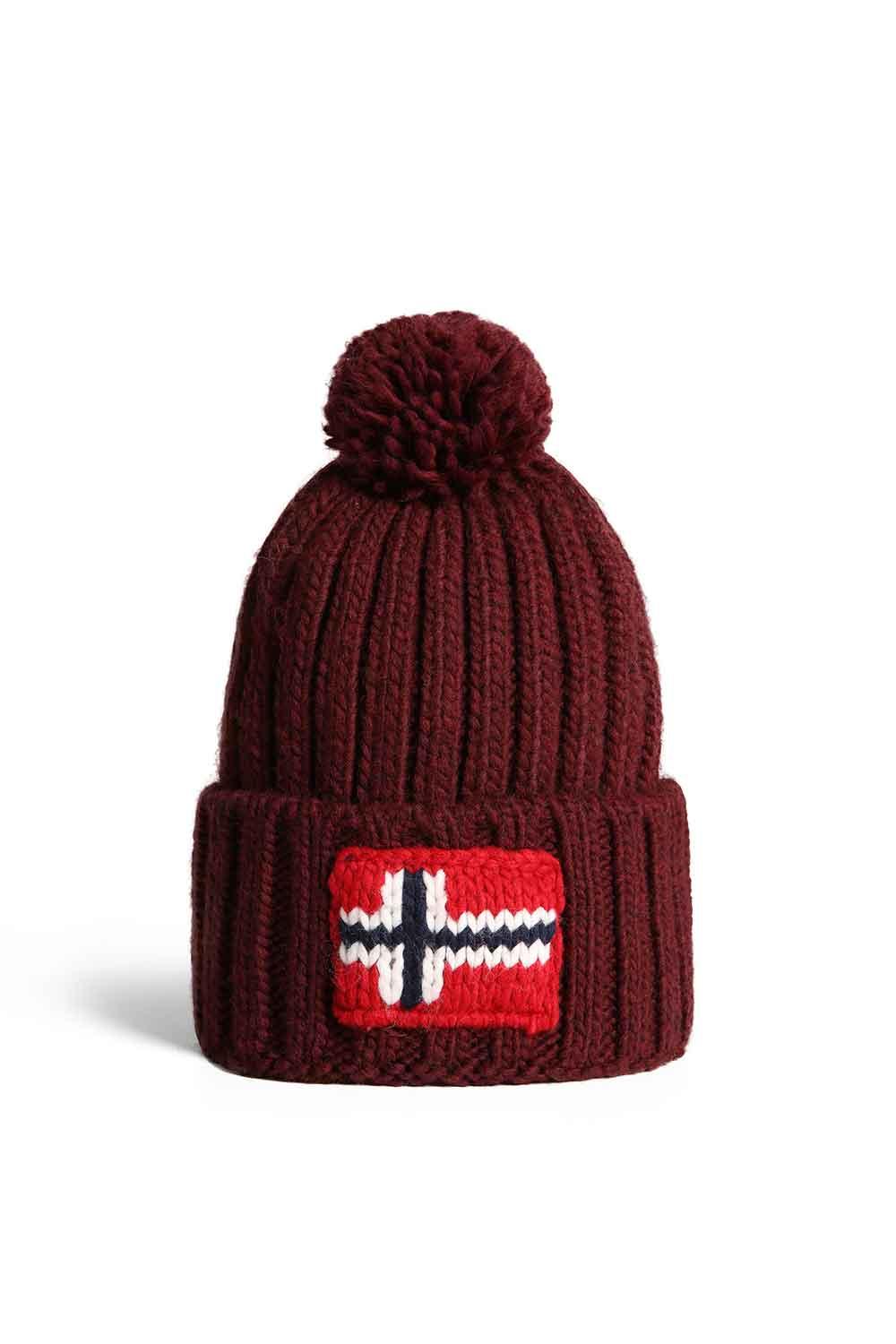 Napapijri-Semiury 5 Burgundy Fudge-Bere-1-Milagron.com