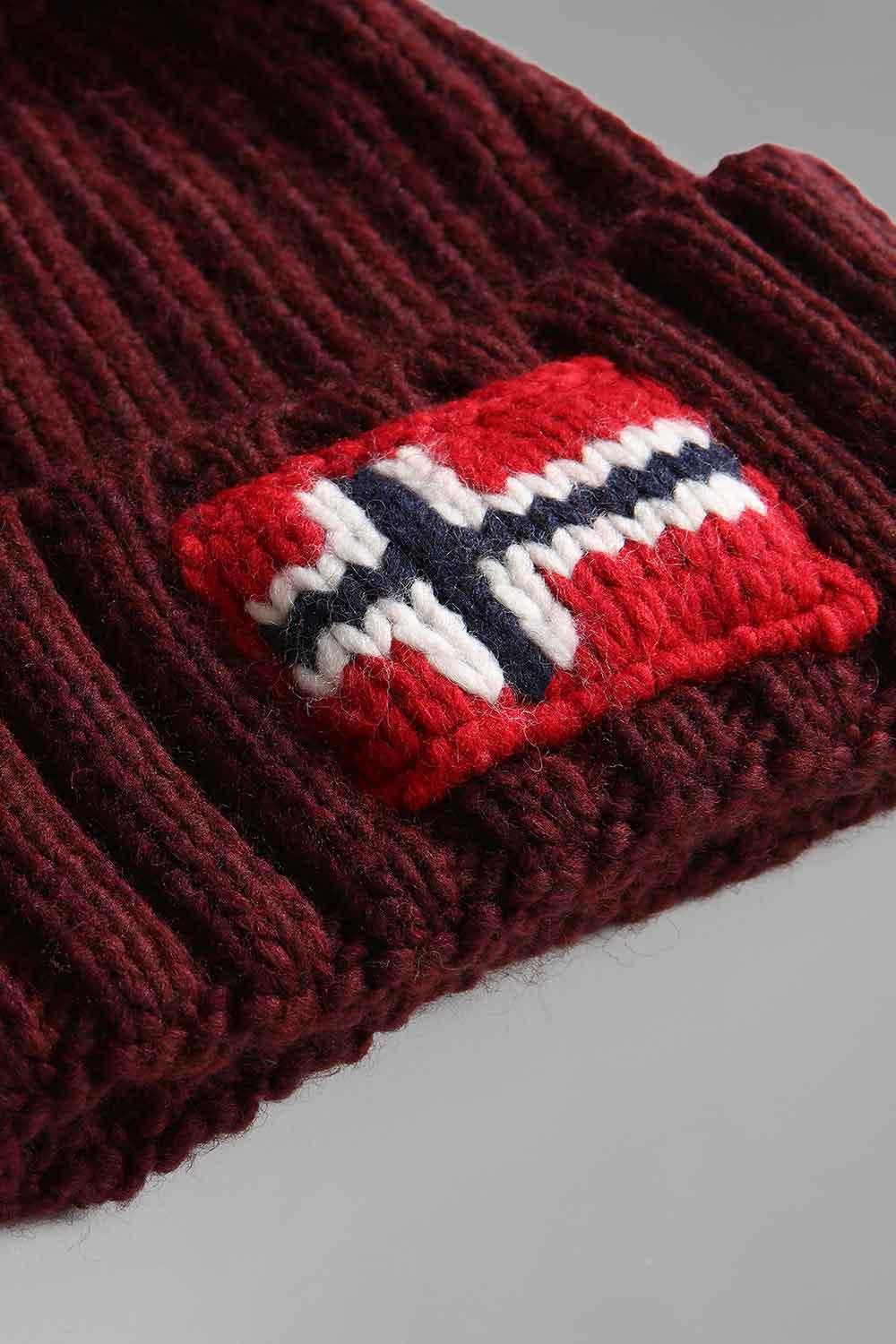 Napapijri-Semiury 5 Burgundy Fudge-Bere-5-Milagron.com