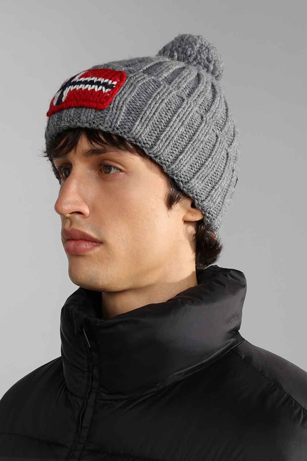 Napapijri-Semiury 5 Grey Melange-Bere-2-Milagron.com