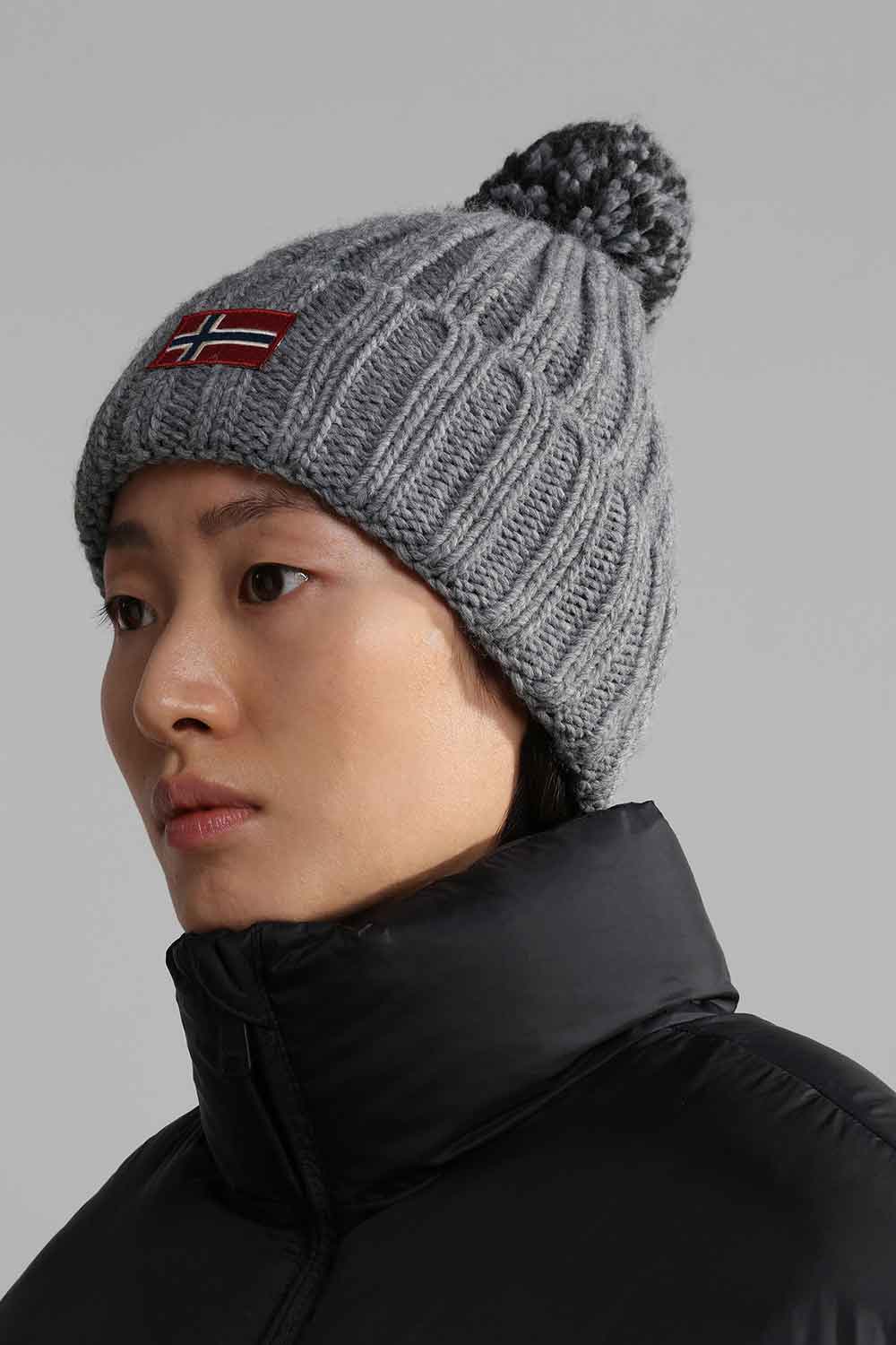 Napapijri-Semiury W 3 Grey Melange-Bere-2-Milagron.com