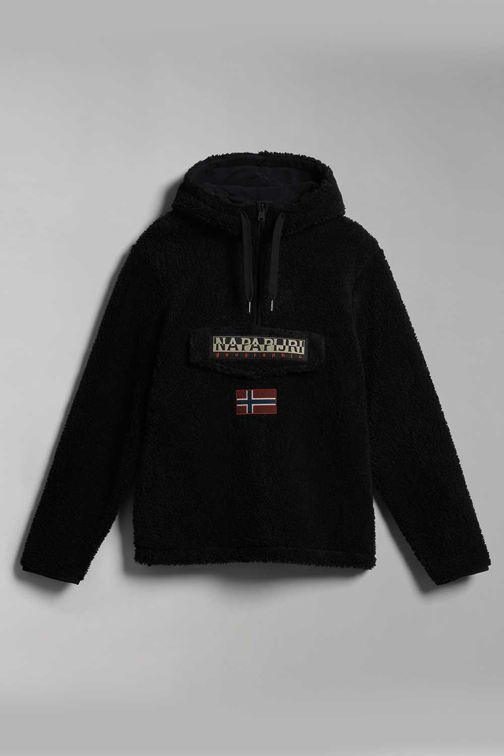 Napapijri-T-Burgee HZH Black-Sweatshirts & Hoodies-7-Milagron.com