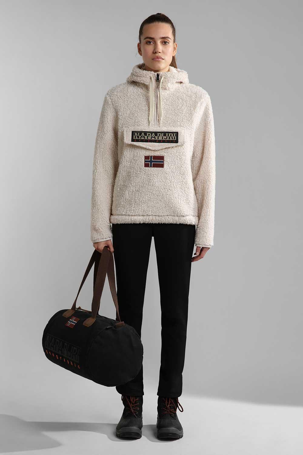 Napapijri-T-Burgee HZH Whitecap Gray-Sweatshirts & Hoodies-4-Milagron.com