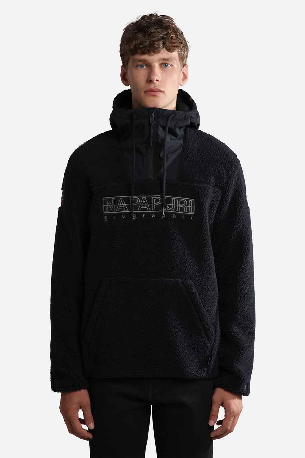 Napapijri-Teide Hoodie Fleecewear-Sweatshirts & Hoodies-1-Milagron.com