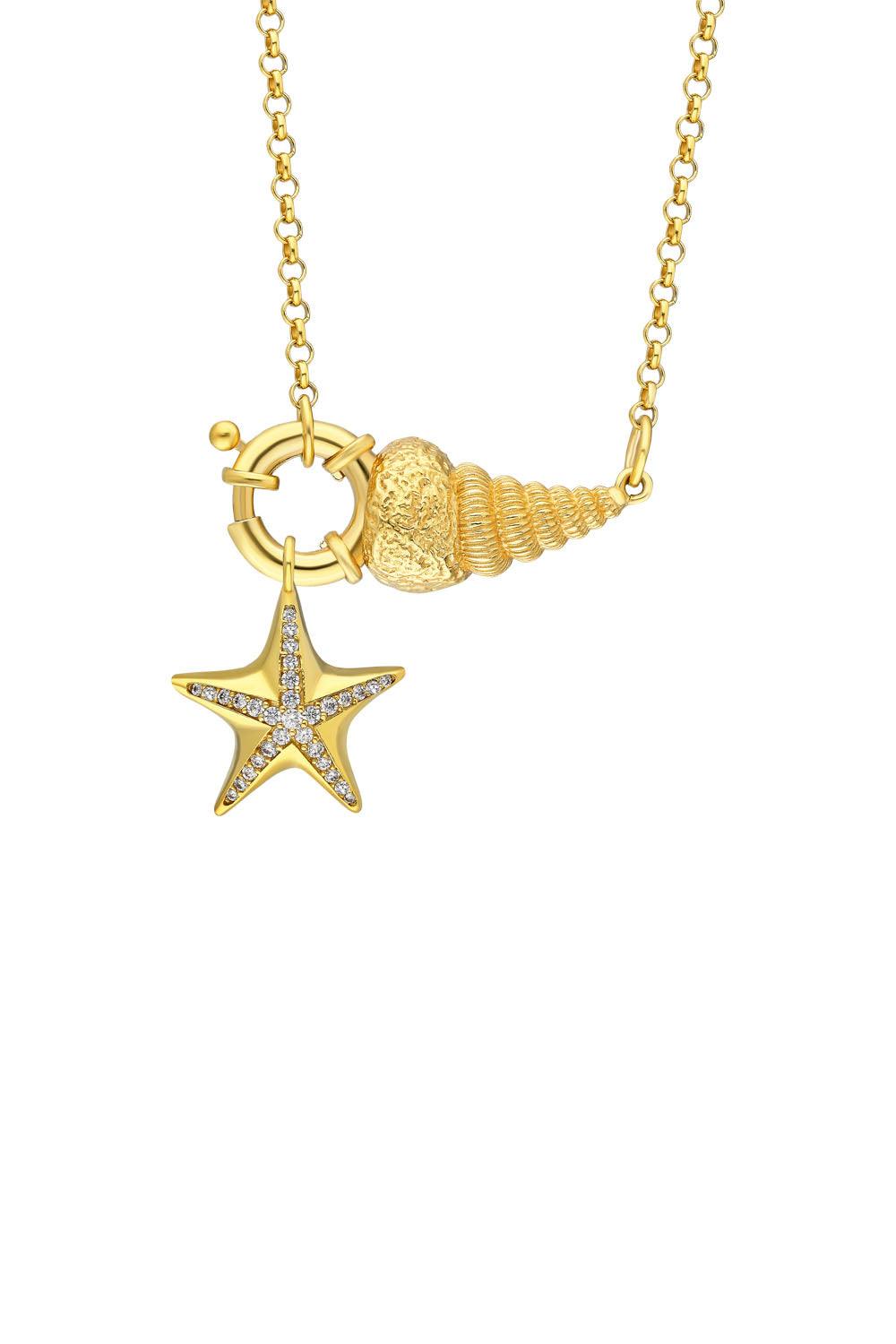 Nayra Jewelry-Shell We Dance Starfish Kolye-Kolye-1-Milagron.com