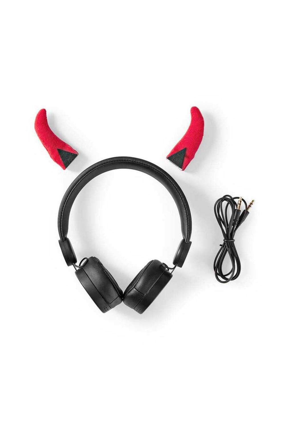 Nedis-Danny Devil Animaticks Çıkarılabilir Aksesuarlı Kulak Üstü Çocuk Kulaklığı-Kulaklık-2-Milagron.com