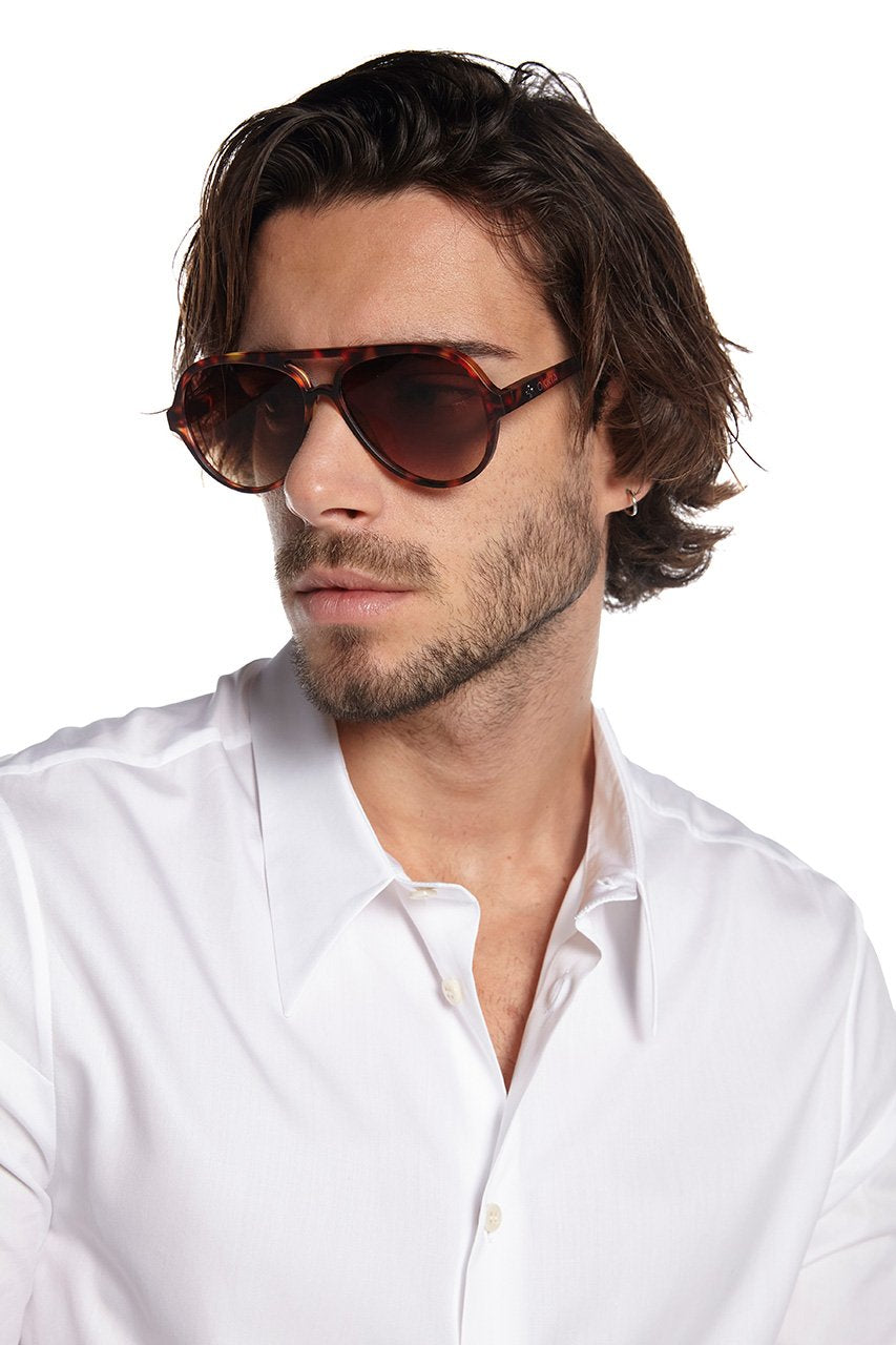 Okkia-Okkia Alessio Unisex Güneş Gözlüğü Klasik Havana-Güneş Gözlüğü-5-Milagron.com