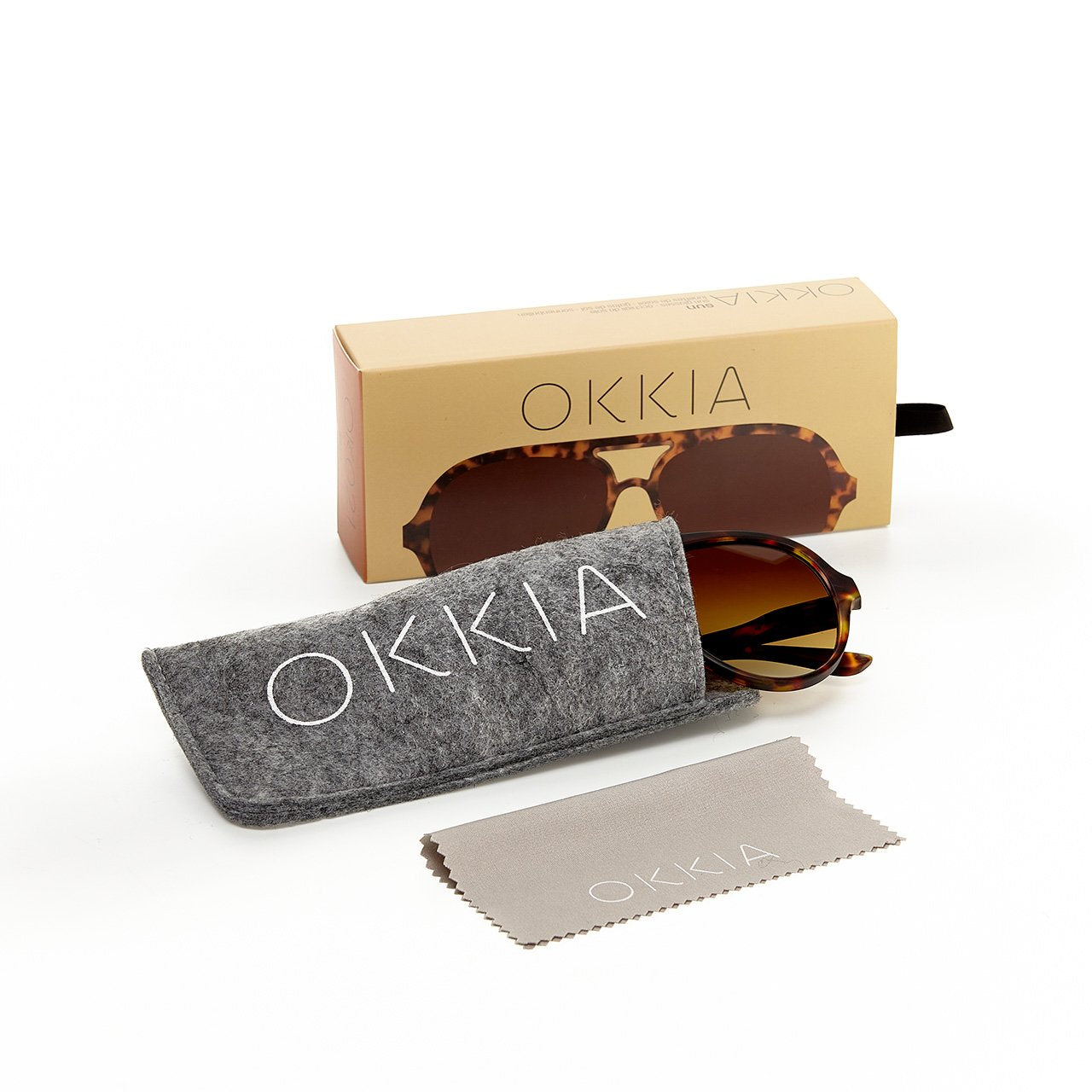 Okkia-Okkia Alessio Unisex Güneş Gözlüğü Klasik Havana-Güneş Gözlüğü-7-Milagron.com