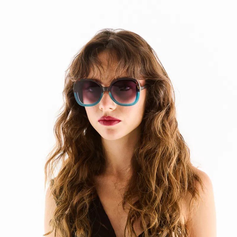 Okkia-Okkia Anna Butterfly Güneş Gözlüğü Havana Mavisi-Güneş Gözlüğü-2-Milagron.com