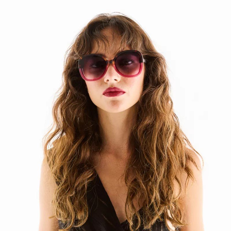 Okkia-Okkia Anna Butterfly Güneş Gözlüğü Havana Pembesi-Güneş Gözlüğü-3-Milagron.com