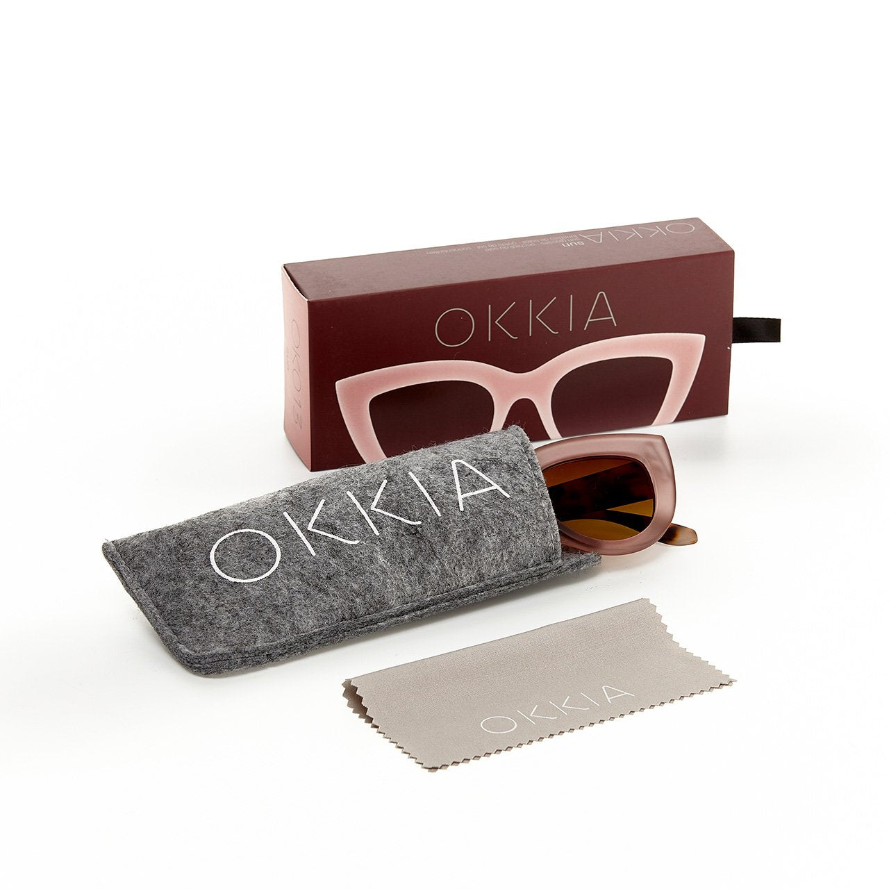 Okkia-Okkia Claudia Big Cat Güneş Gözlüğü Havana Pembesi-Güneş Gözlüğü-9-Milagron.com