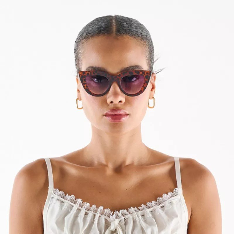Okkia-Okkia Claudia Big Cat Güneş Gözlüğü Turtle-Güneş Gözlüğü-3-Milagron.com
