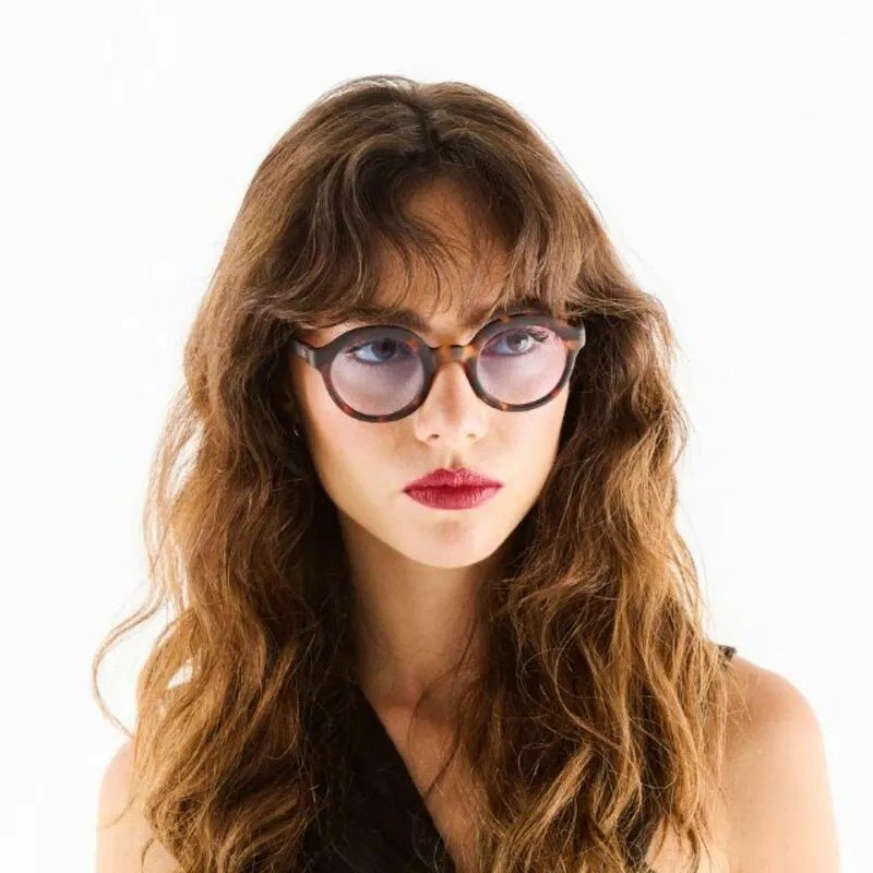 Okkia-Okkia Lauro Unisex Yuvarlak Klasik Havana Güneş Gözlüğü Mavi Gradyan-Güneş Gözlüğü-2-Milagron.com