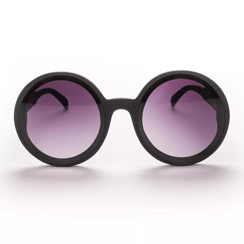 Okkia-Okkia Monica Unisex Büyük Yuvarlak Güneş Gözlüğü Siyah-Güneş Gözlüğü-4-Milagron.com