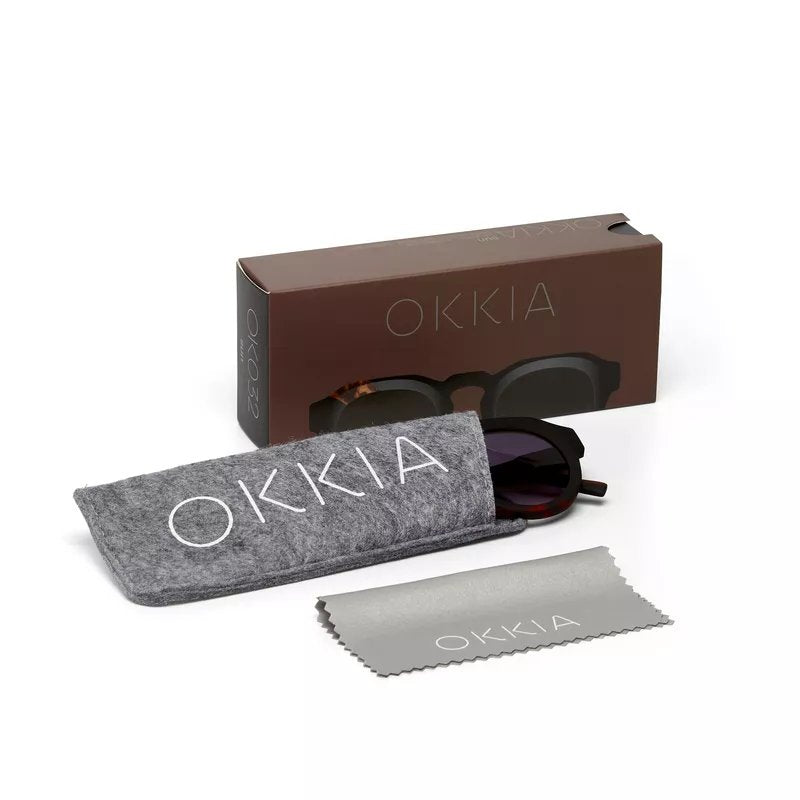 Okkia-Okkia Zeno Round Unisex Siyah Havana Güneş Gözlüğü Siyah Gradyan-Güneş Gözlüğü-6-Milagron.com