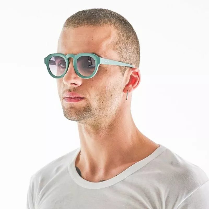 Okkia-Okkia Zeno Round Unisex Yeşil Güneş Gözlüğü Siyah Gradyan-Güneş Gözlüğü-2-Milagron.com