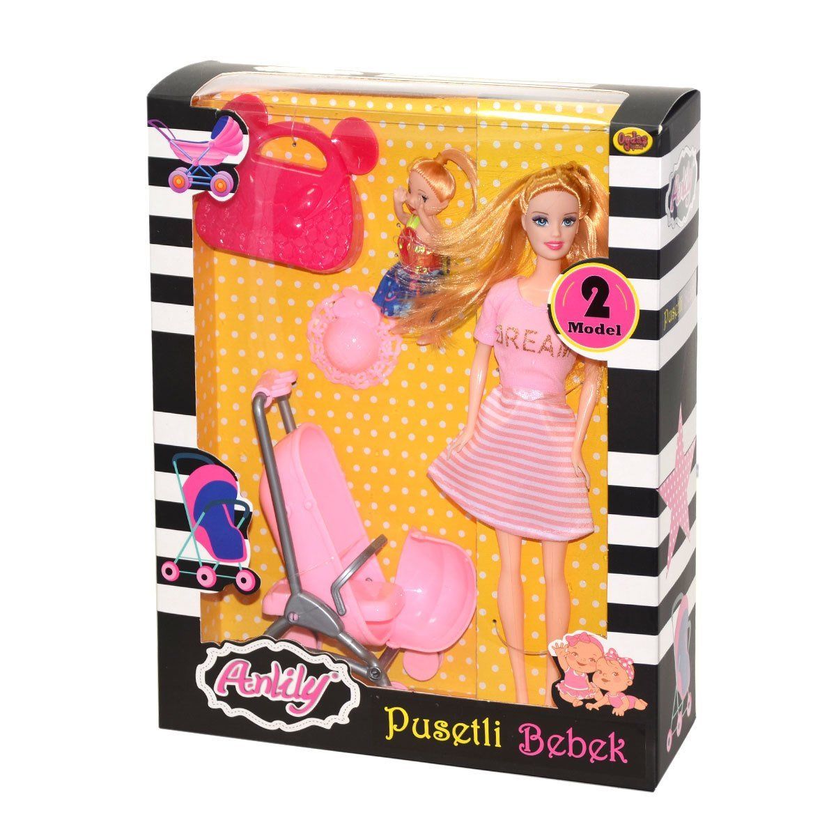 Oydaş Oyuncak-Anlily Pusetli Bebek / +3 Yaş-Oyuncak-2-Milagron.com