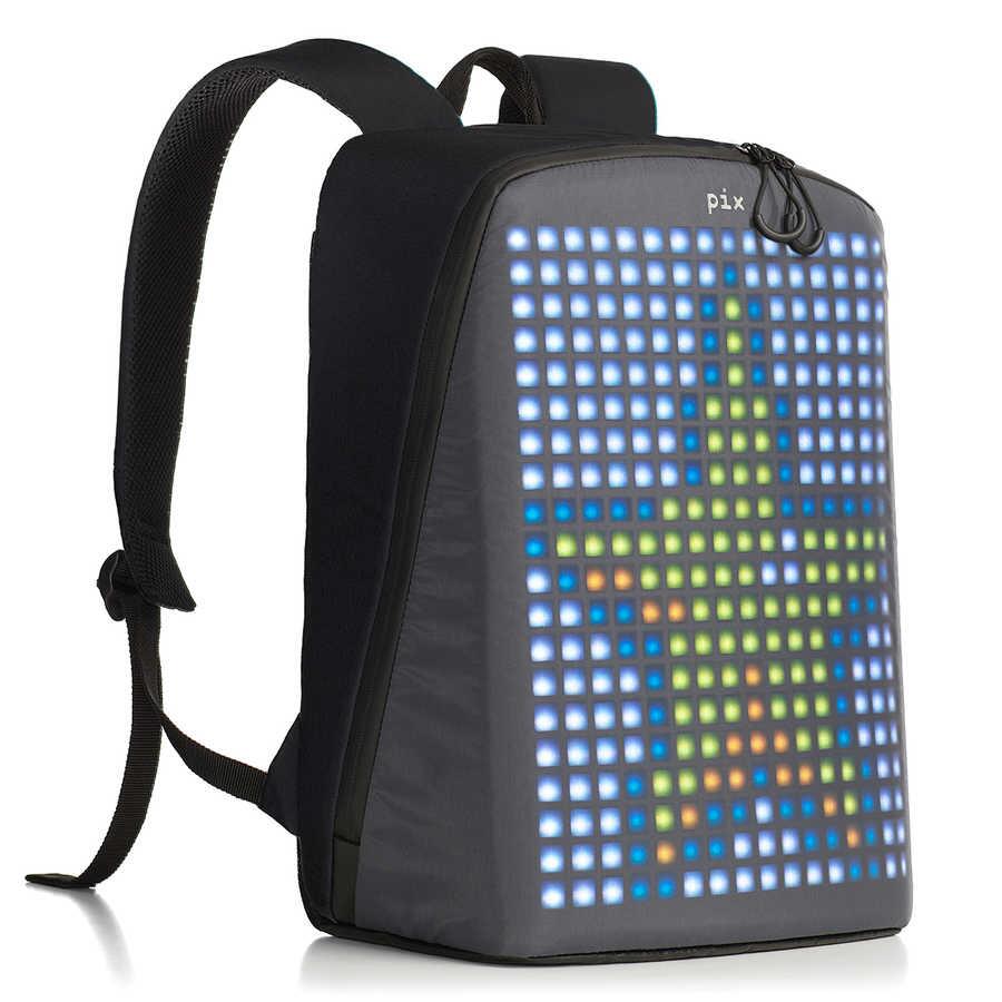 Pix-Pix Black Led Ekranlı Akıllı Sırt Çantası-Sırt Çantası-1-Milagron.com
