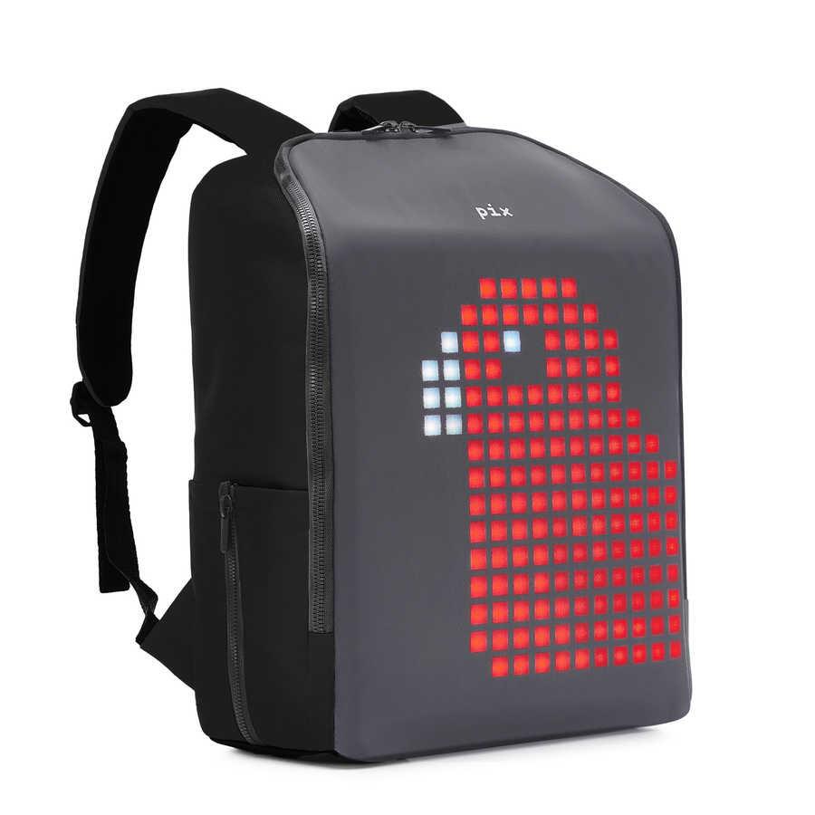 Pix-Pix Mini Black Led Ekranlı Akıllı Sırt Çantası-Sırt Çantası-1-Milagron.com