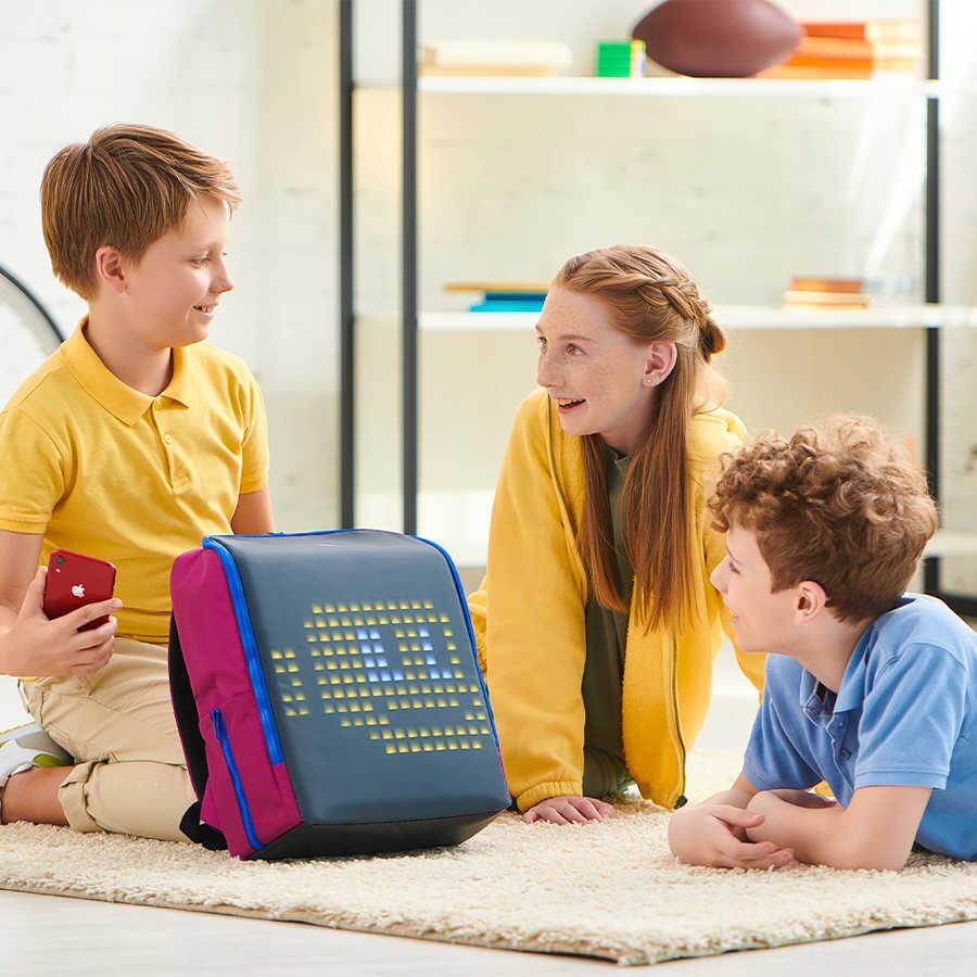 Pix-Pix Mini Carrot Led Ekranlı Akıllı Sırt Çantası-Sırt Çantası-5-Milagron.com