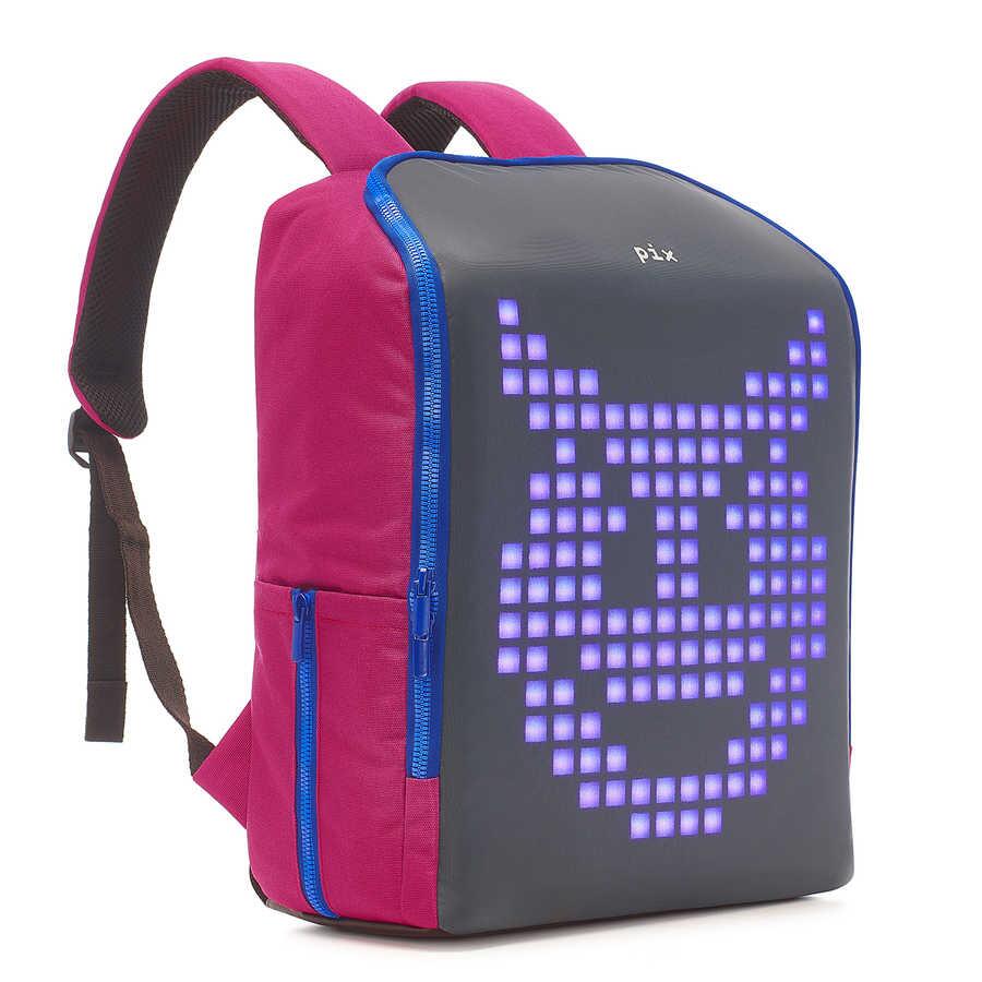 Pix-Pix Mini Plum Led Ekranlı Akıllı Sırt Çantası-Sırt Çantası-1-Milagron.com