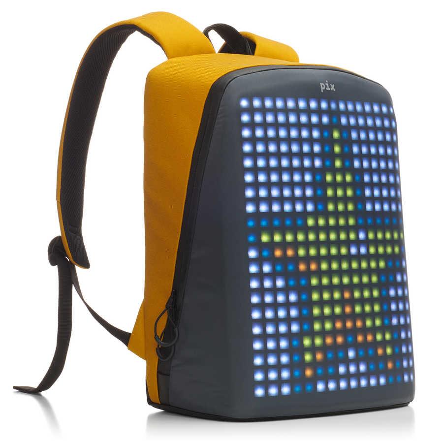Pix-Pix Yellow Led Ekranlı Akıllı Sırt Çantası-Sırt Çantası-1-Milagron.com