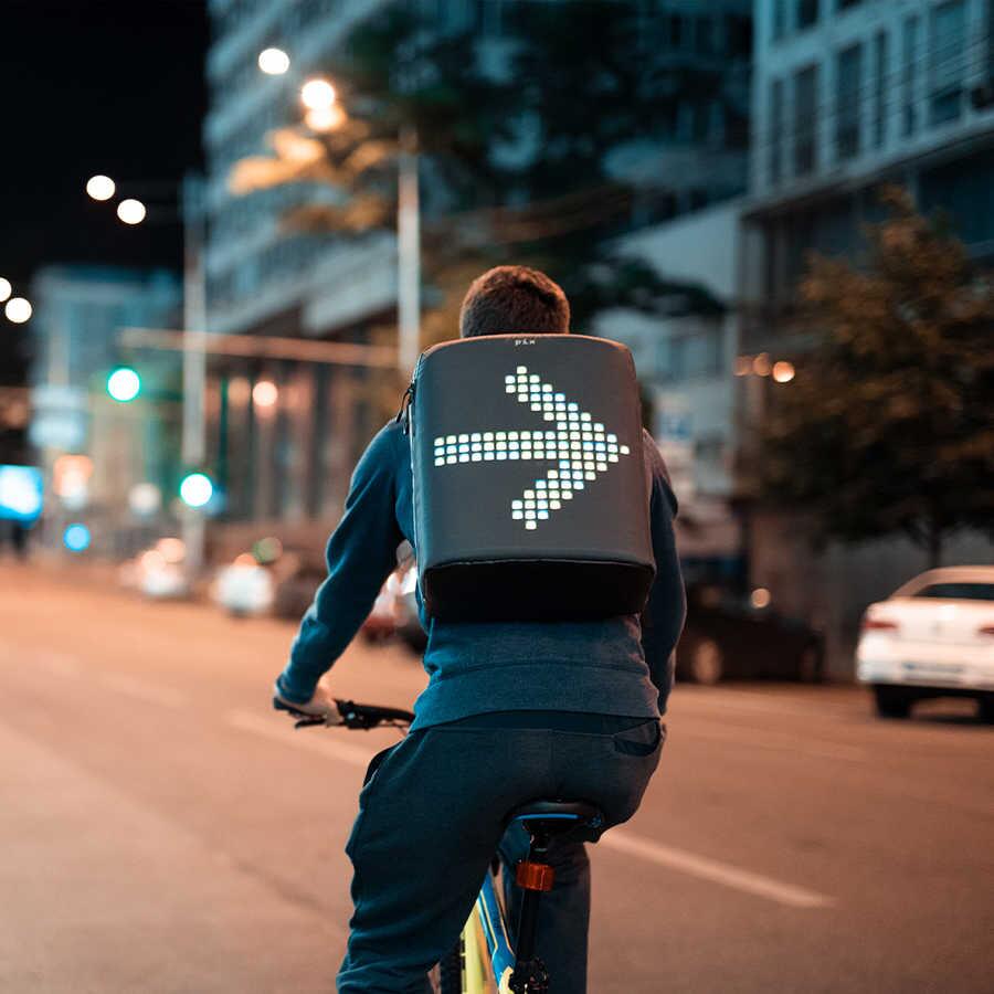 Pix-Pix Yellow Led Ekranlı Akıllı Sırt Çantası-Sırt Çantası-4-Milagron.com