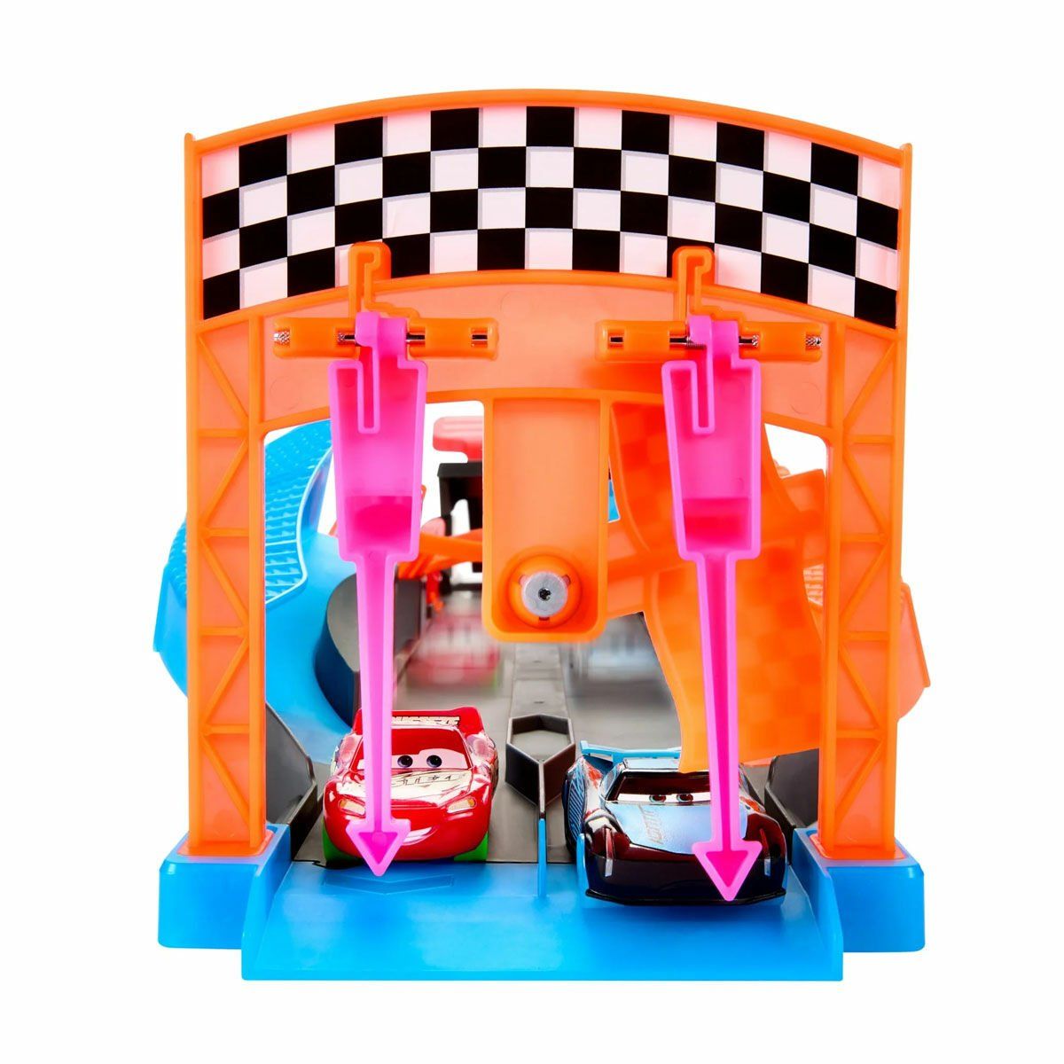 Pixar Cars-Cars Karanlıkta Parlayan Yarışçılar Pist Seti-Oyuncak Arabalar ve Setleri-4-Milagron.com