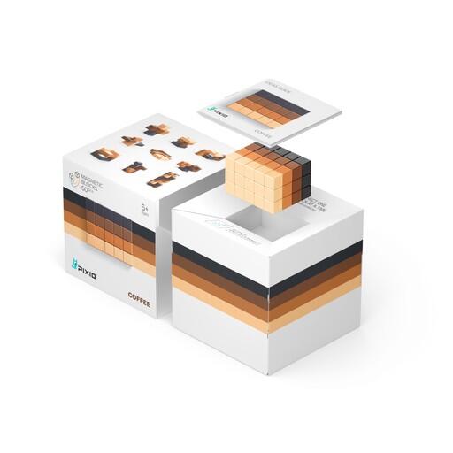 Pixio-Pixio Abstract Coffee İnteraktif Mıknatıslı Manyetik Blok Oyuncak-İnteraktif Oyuncak-2-Milagron.com