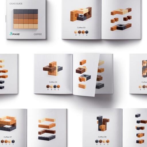 Pixio-Pixio Abstract Coffee İnteraktif Mıknatıslı Manyetik Blok Oyuncak-İnteraktif Oyuncak-3-Milagron.com