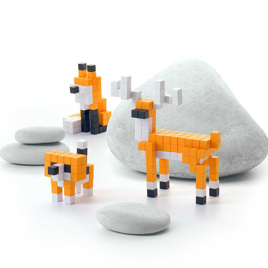 Pixio-Pixio Orange Animals İnteraktif Mıknatıslı Manyetik Blok Oyuncak-İnteraktif Oyuncak-4-Milagron.com