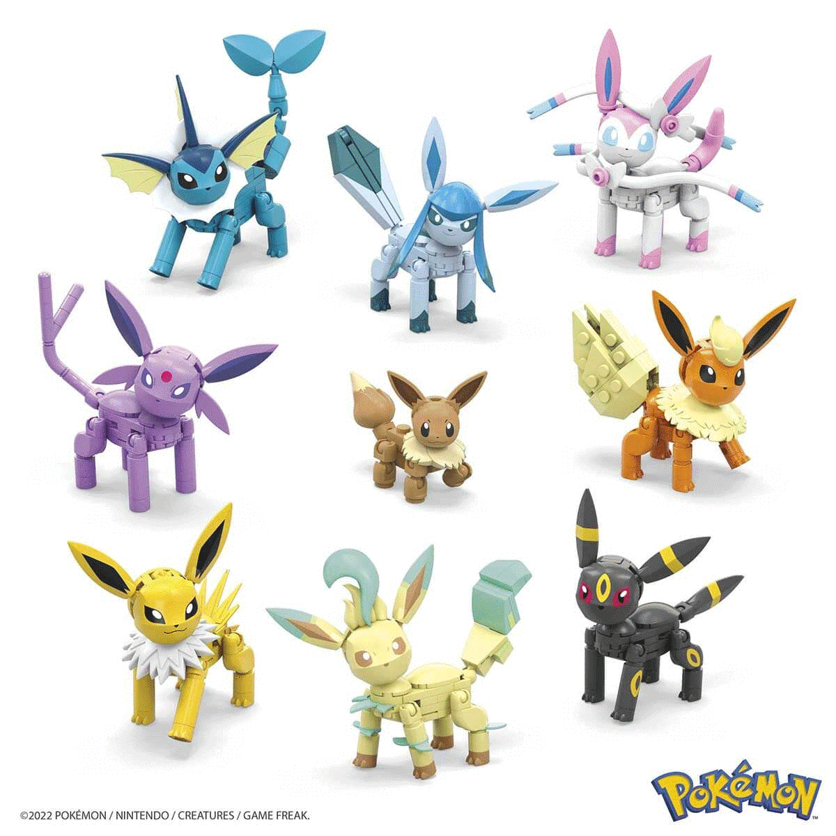 Pokemon-Eevee Dönüşümleri 470 Parça +6 Yaş-Figür Oyuncaklar-2-Milagron.com