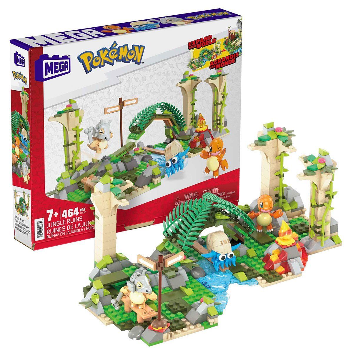 Pokemon-Jungle Ruins Adventure Builder Antik Kent Seti 464 Parça +7 Yaş-Figür Oyuncaklar-1-Milagron.com