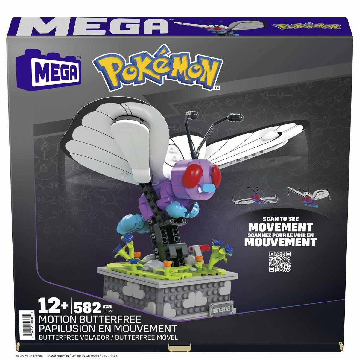 Pokemon-Motion Butterfree 582 Parça +12 Yaş-Figür Oyuncaklar-1-Milagron.com