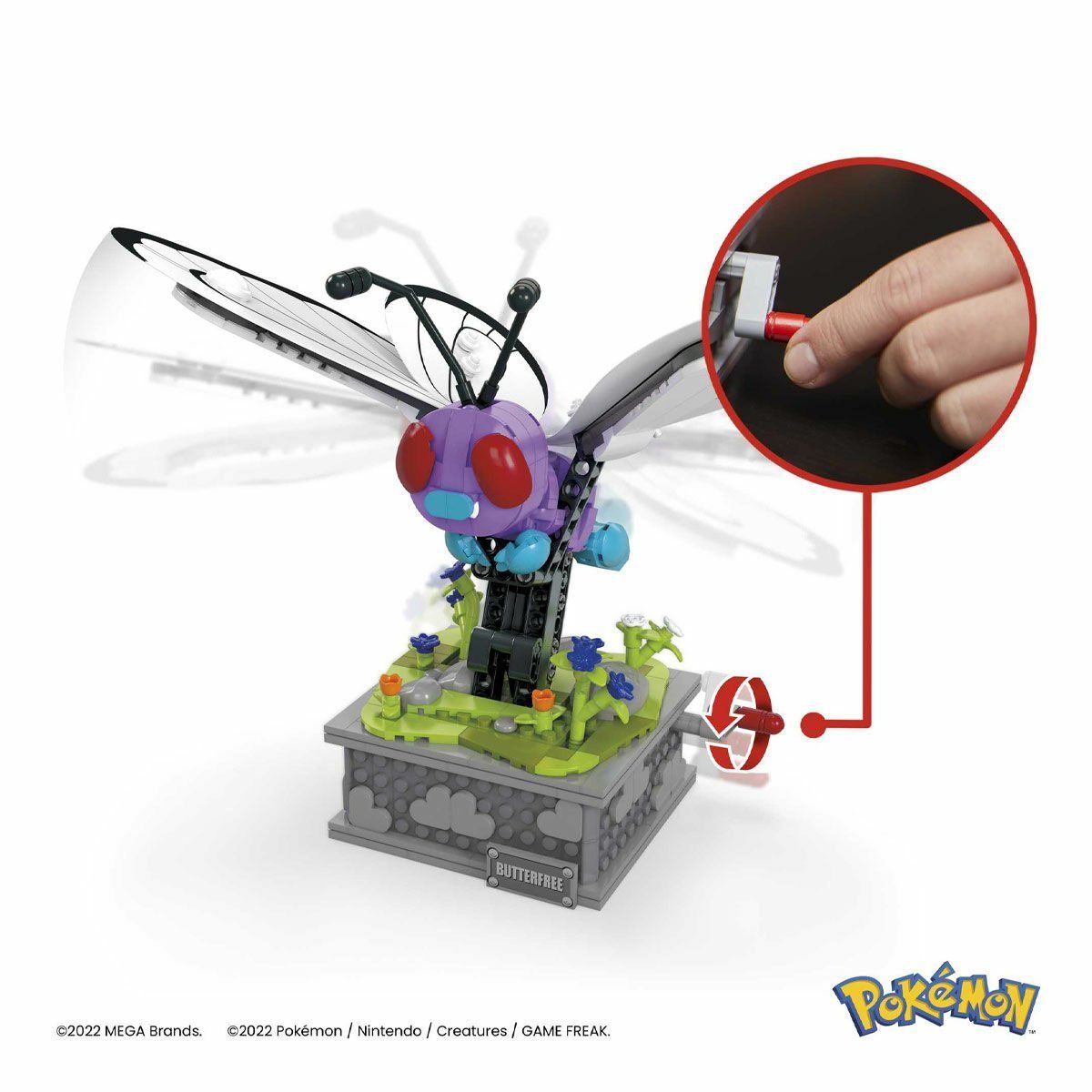 Pokemon-Motion Butterfree 582 Parça +12 Yaş-Figür Oyuncaklar-5-Milagron.com