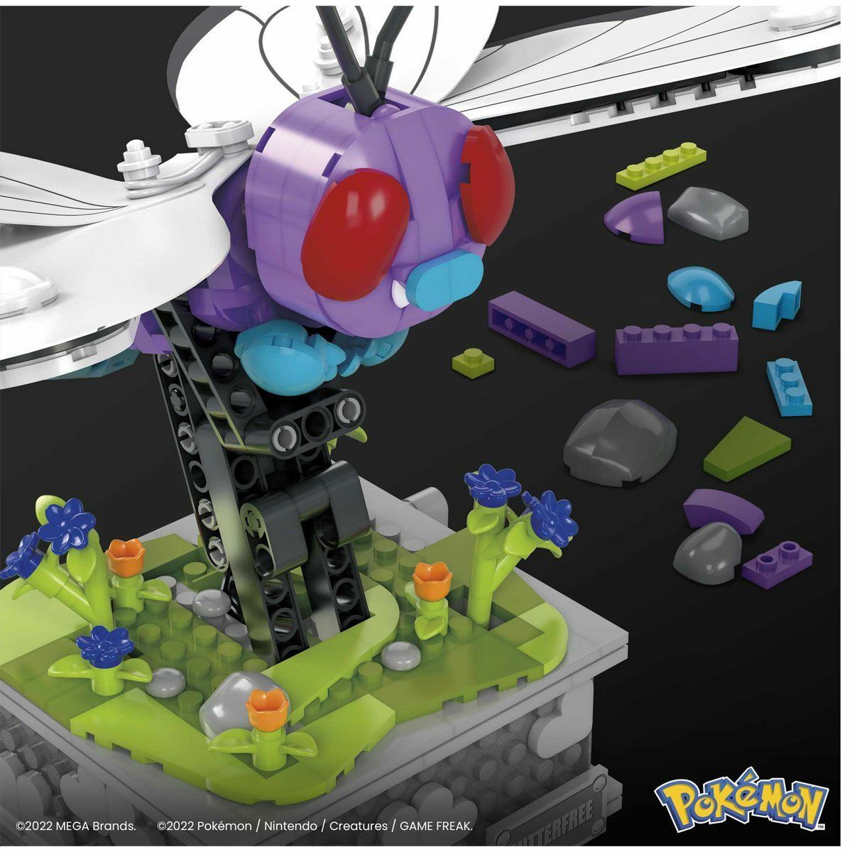Pokemon-Motion Butterfree 582 Parça +12 Yaş-Figür Oyuncaklar-6-Milagron.com
