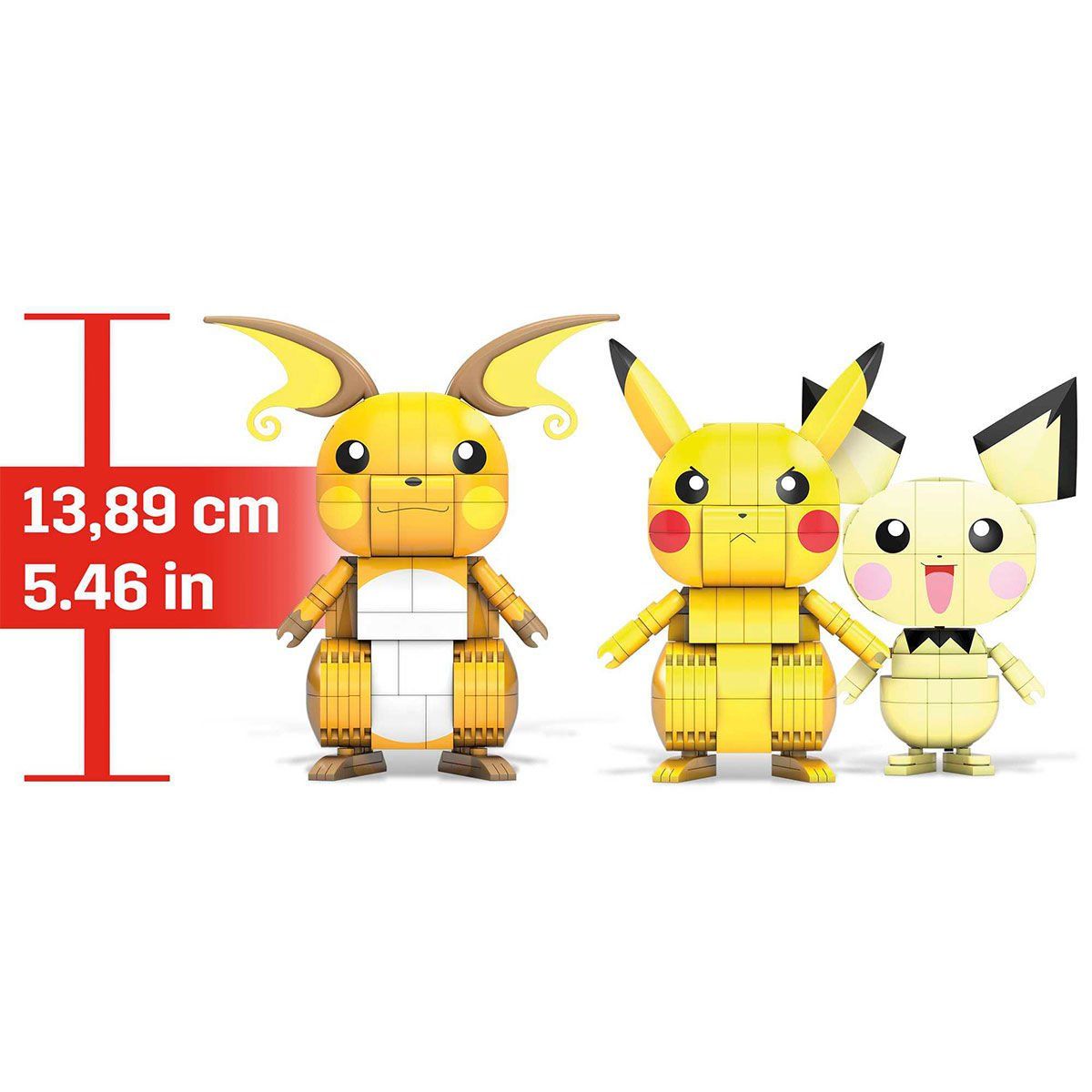Pokemon-Pikachu Dönüşüm 3'lüsü 621 Parça +7 Yaş-Figür Oyuncaklar-2-Milagron.com