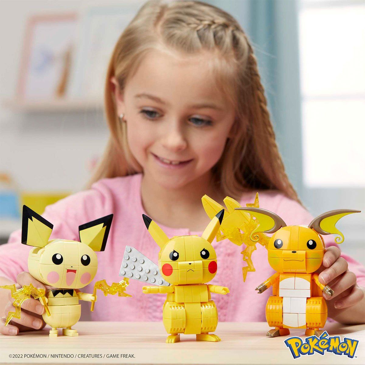 Pokemon-Pikachu Dönüşüm 3'lüsü 621 Parça +7 Yaş-Figür Oyuncaklar-4-Milagron.com