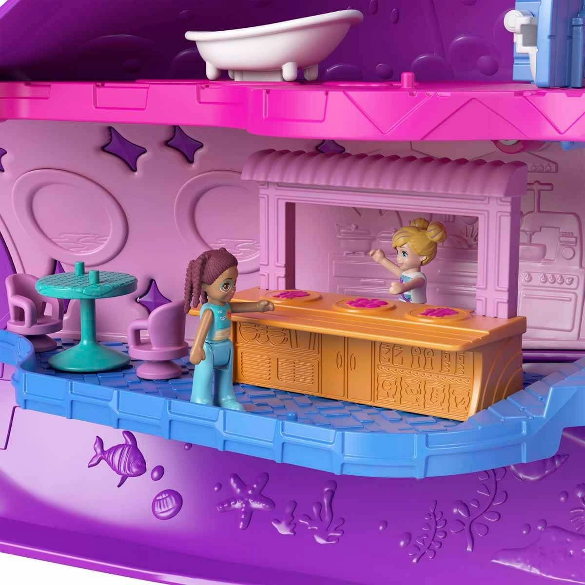 Poly Pocket ve Arkadaşları-Polly Pocket Sparkle Cove Narval-Oyuncak Bebek ve Oyun Setleri-5-Milagron.com