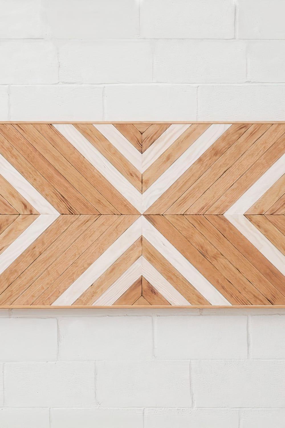 Postotto Design Studio-Geometrik Çift Kişilik Ahşap Yatak/ Baza Başlığı-Yatak-4-Milagron.com