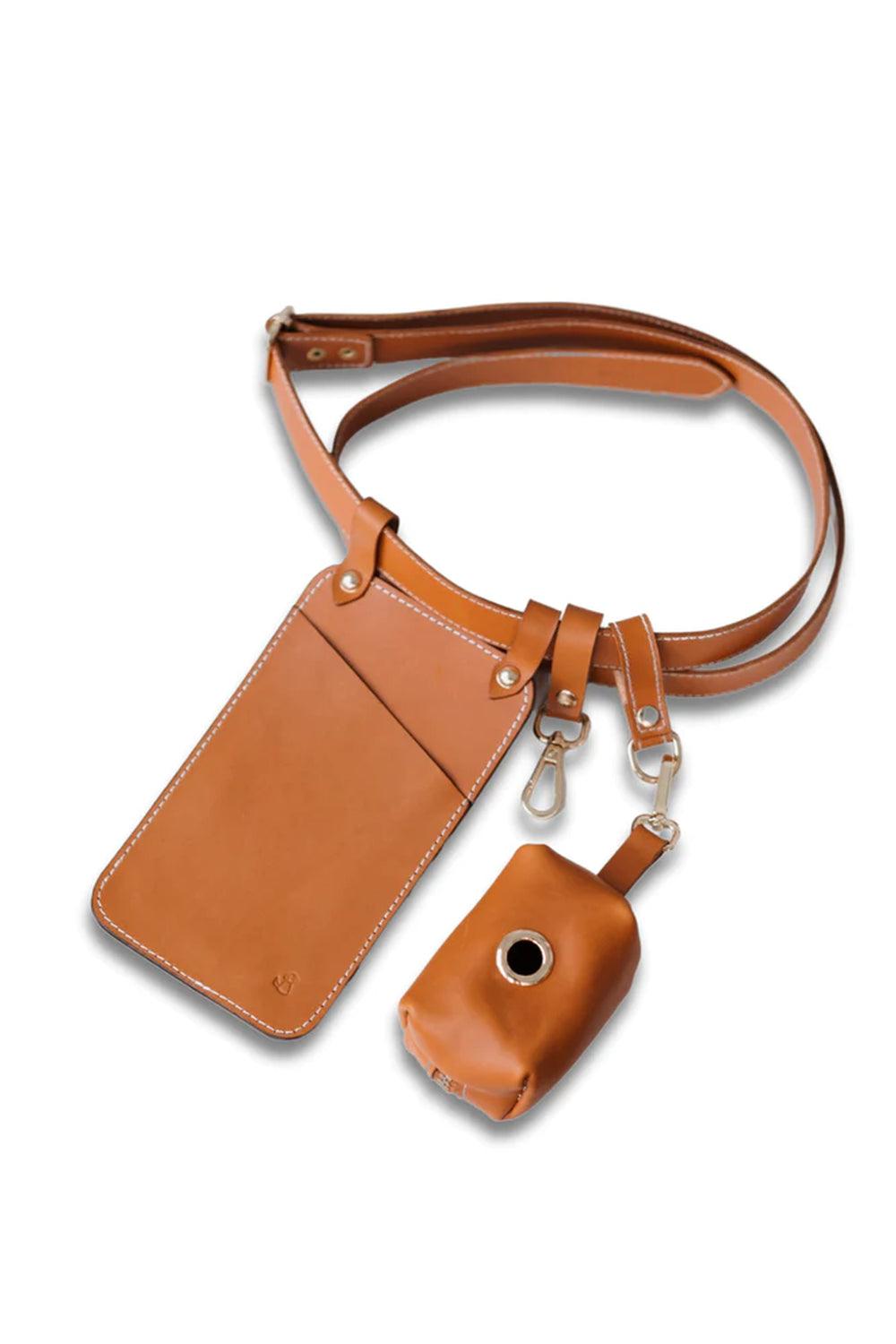 Pups & Itchy-Multibag / Çok Amaçlı Köpek Gezdirme Kemeri - Taba-Köpek-2-Milagron.com